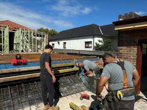 workers working on a steel project